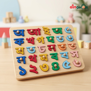 বাংলা সংখ্যা ও অক্ষর মন্টেসরি কাঠের পাজল