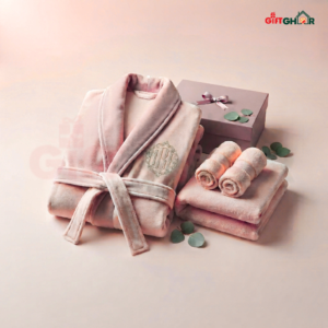 কাস্টম মনোগ্রাম বাথরোব ও তোয়ালে স্পা সেট1