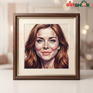 কাস্টম পোর্ট্রেট এমব্রয়ডারি থ্রেড আর্ট
