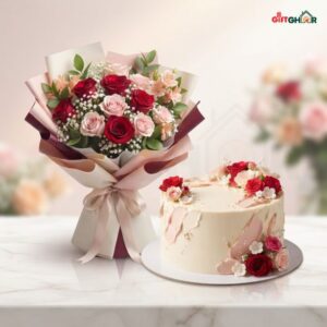 ফ্লাওয়ার ও কেক কম্বো প্যাকেজ