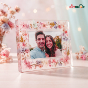 রেজিন ড্রায়েড ফ্লাওয়ার ফটো ফ্রেম