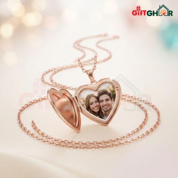 কাস্টম ফটো লকেট নেকলেস