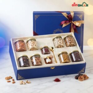 প্রিমিয়াম ড্রাই ফ্রুটস ও জাফরান লাক্সারি হ্যাম্পার
